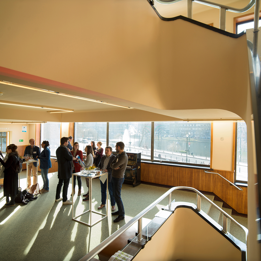 Flagey, architect Joseph Diongre, Lobby first floor 